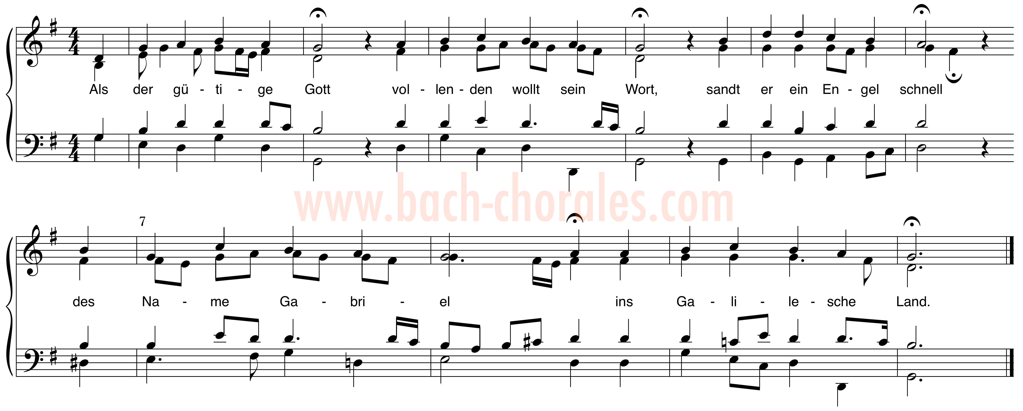 notenbeeld BWV 264 op https://www.bach-chorales.com/