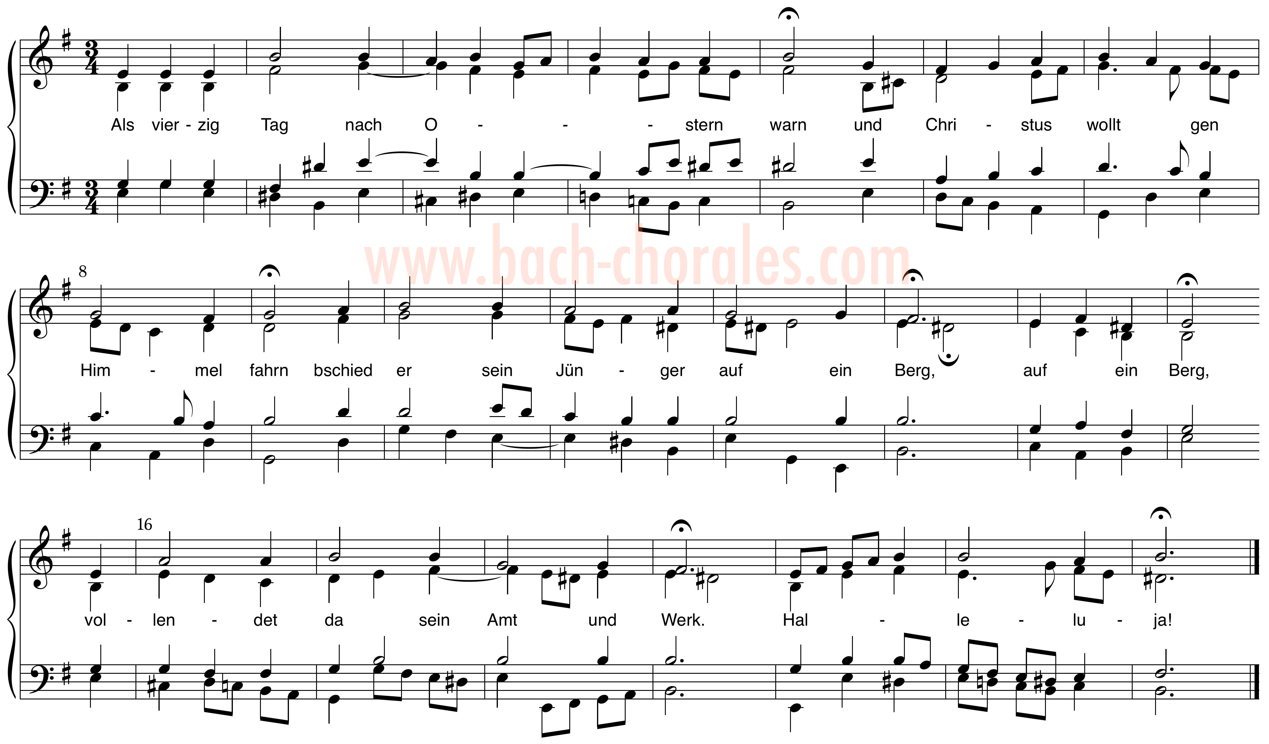 notenbeeld BWV 266 op https://www.bach-chorales.com/