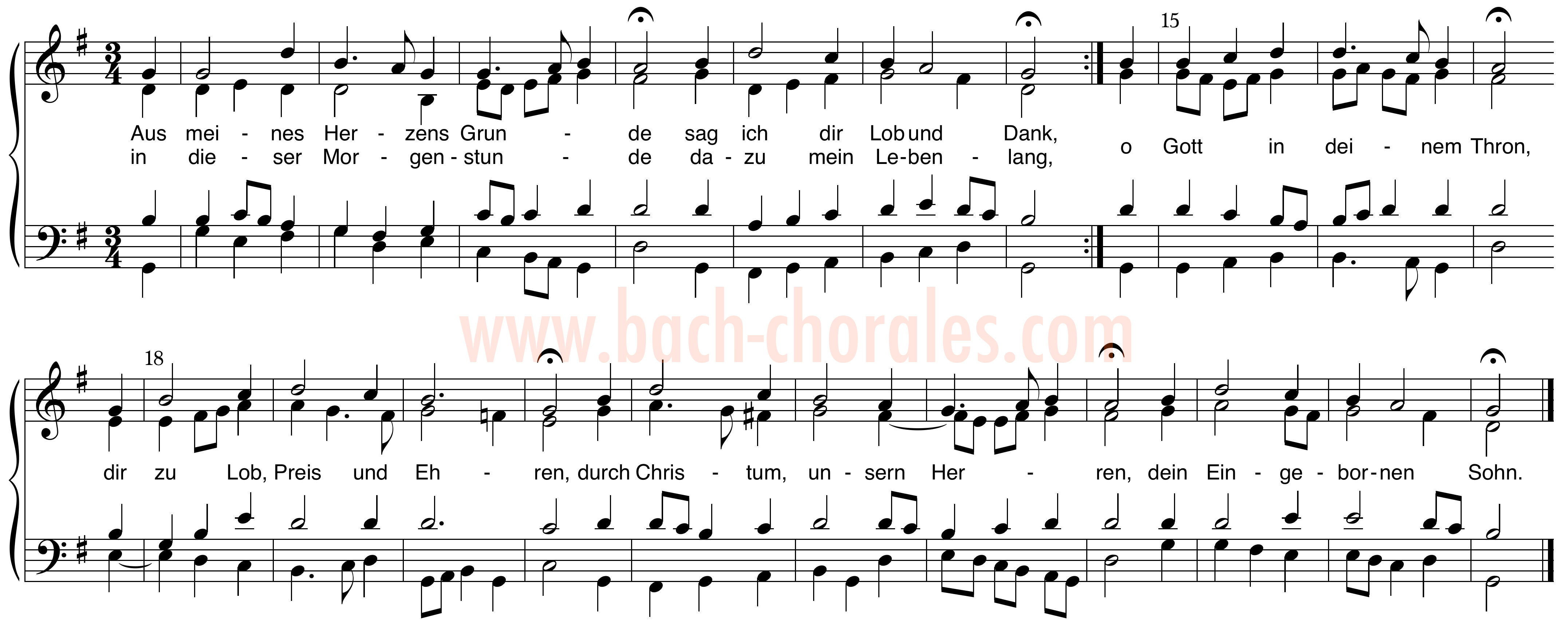 notenbeeld BWV 269 op https://www.bach-chorales.com/