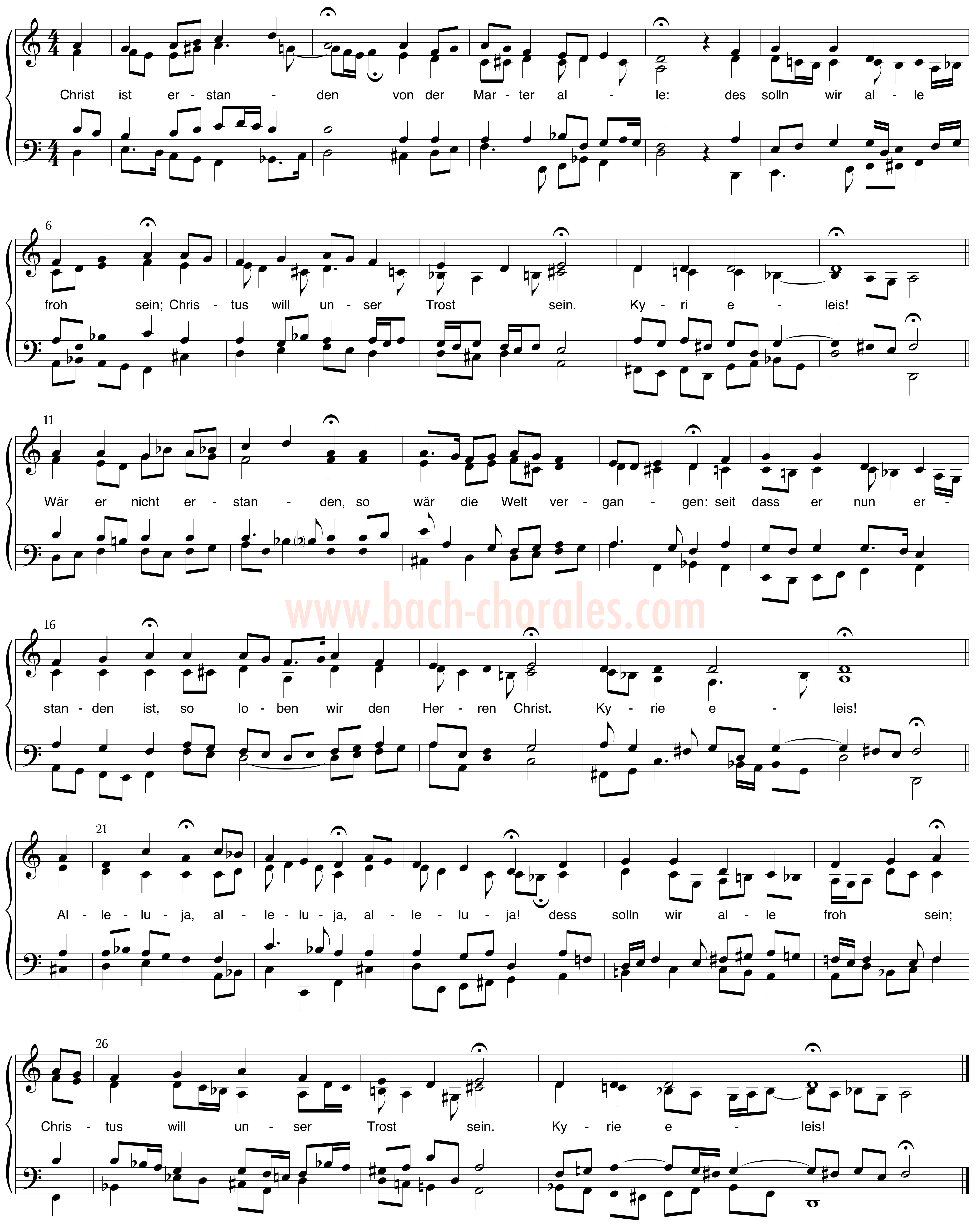 notenbeeld BWV 276 op https://www.bach-chorales.com/
