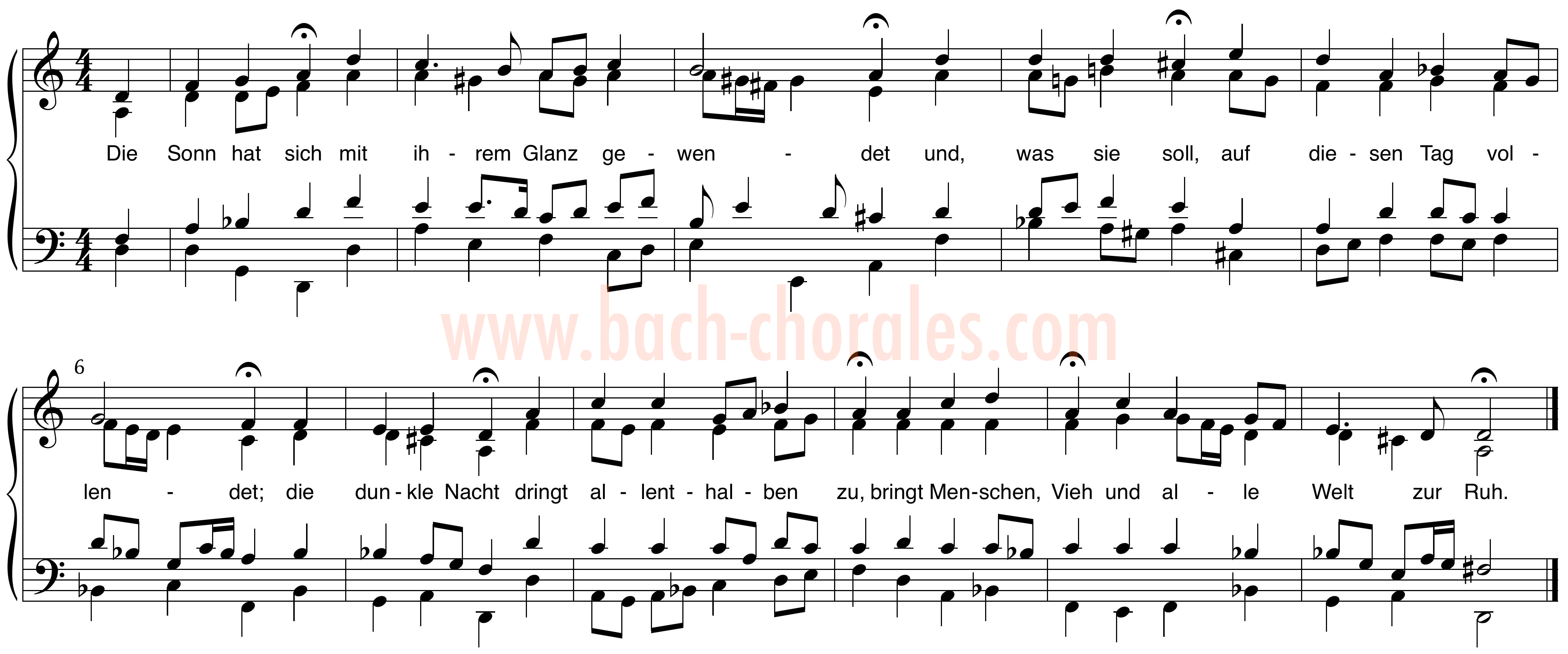 notenbeeld BWV 297 op https://www.bach-chorales.com/
