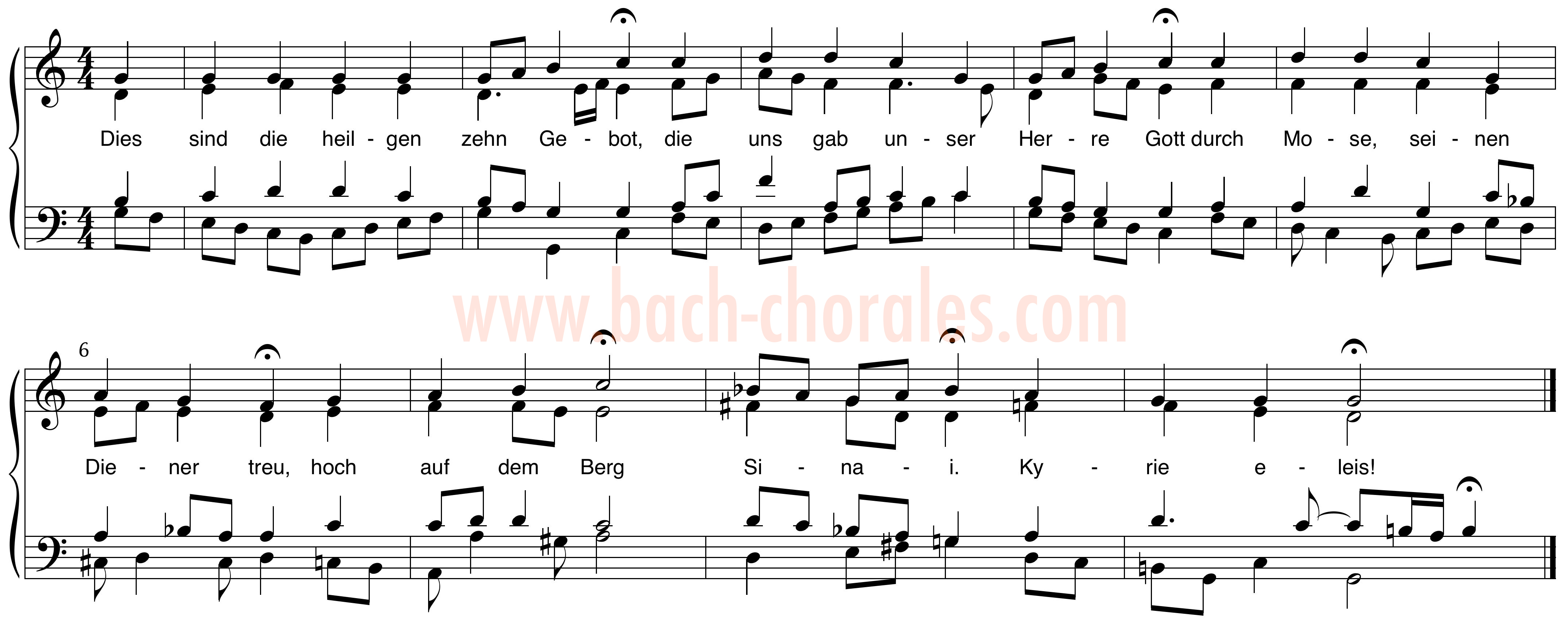 notenbeeld BWV 298 op https://www.bach-chorales.com/