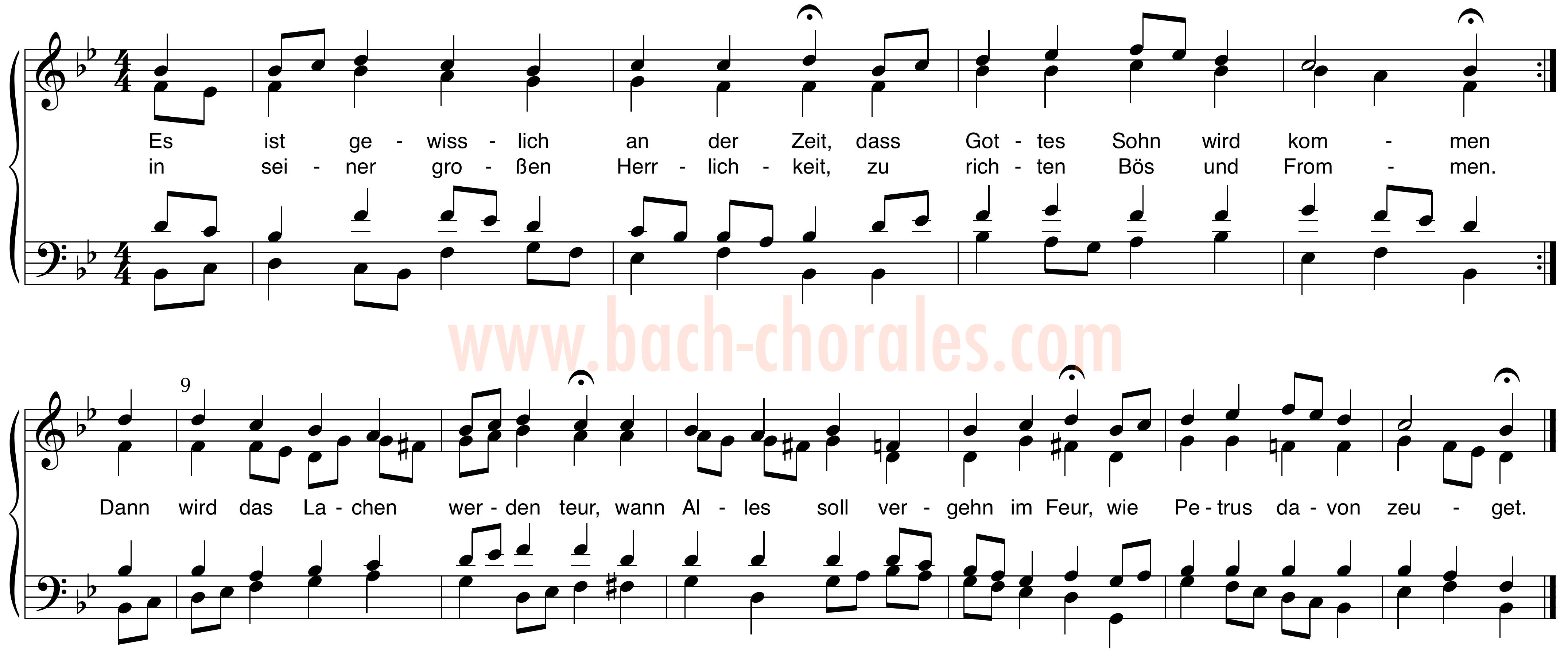 notenbeeld BWV 307 op https://www.bach-chorales.com/
