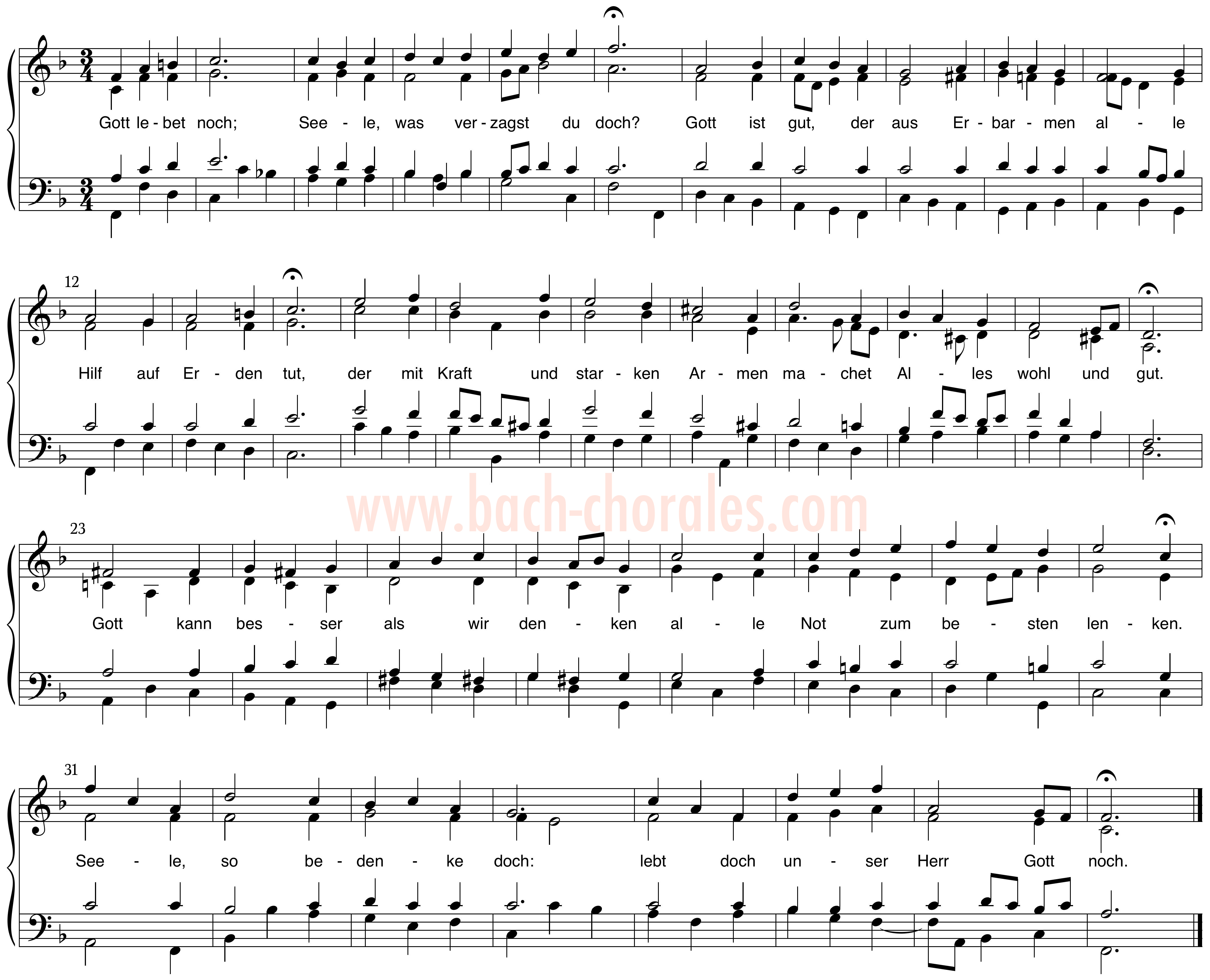 notenbeeld BWV 320 op https://www.bach-chorales.com/