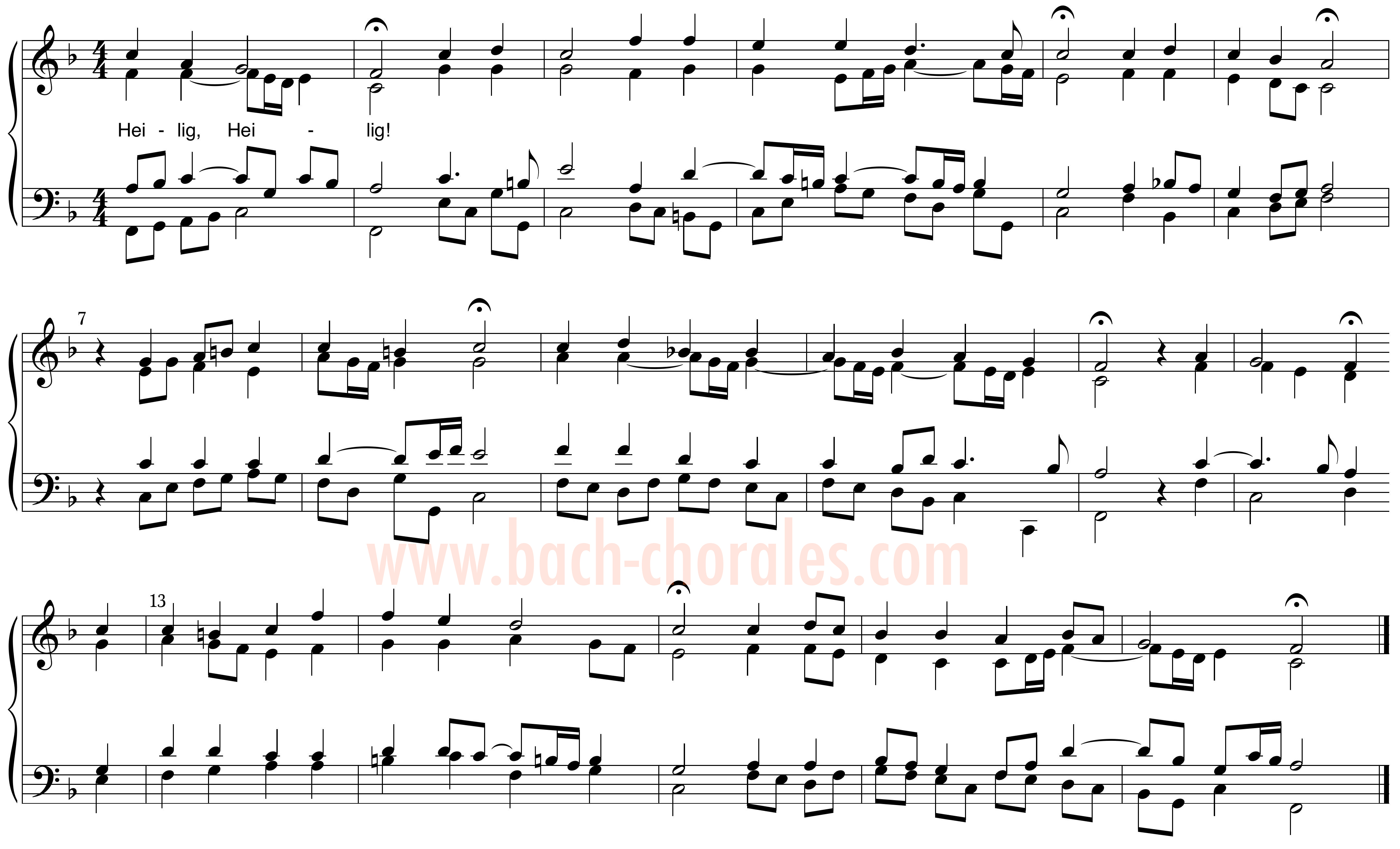 notenbeeld BWV 325 op https://www.bach-chorales.com/