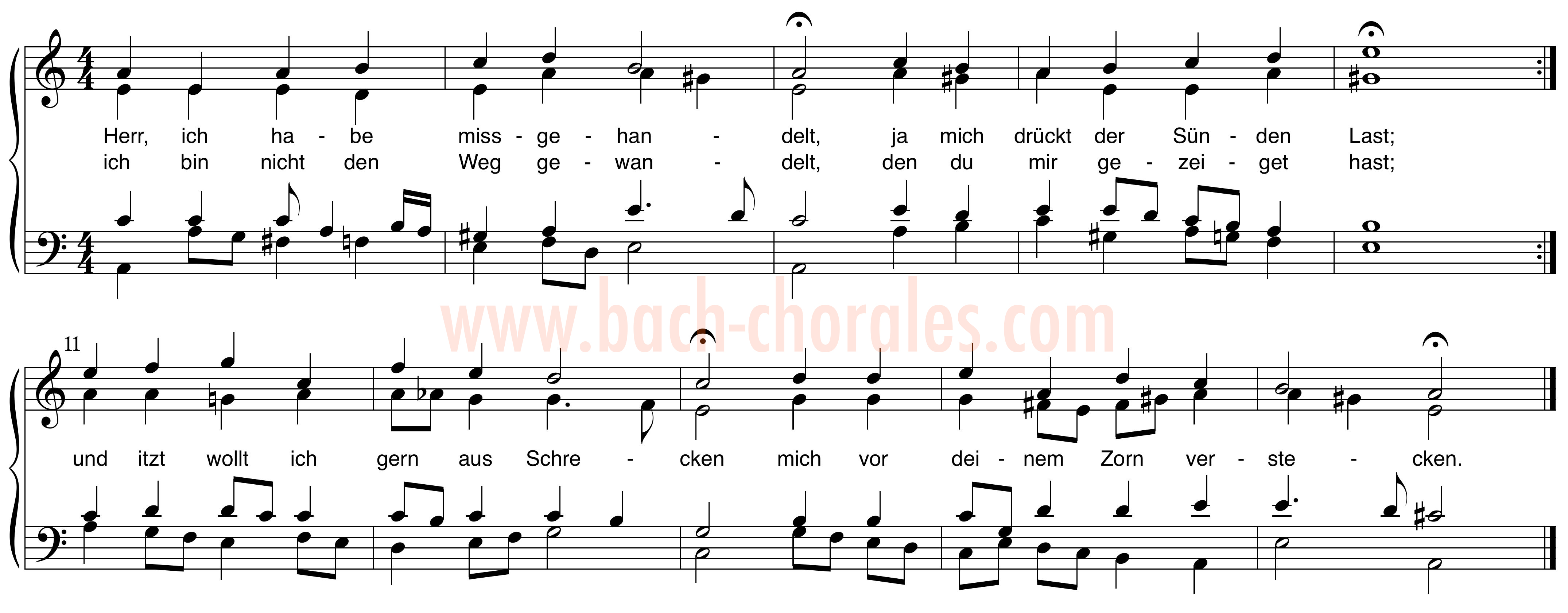 notenbeeld BWV 331 op https://www.bach-chorales.com/