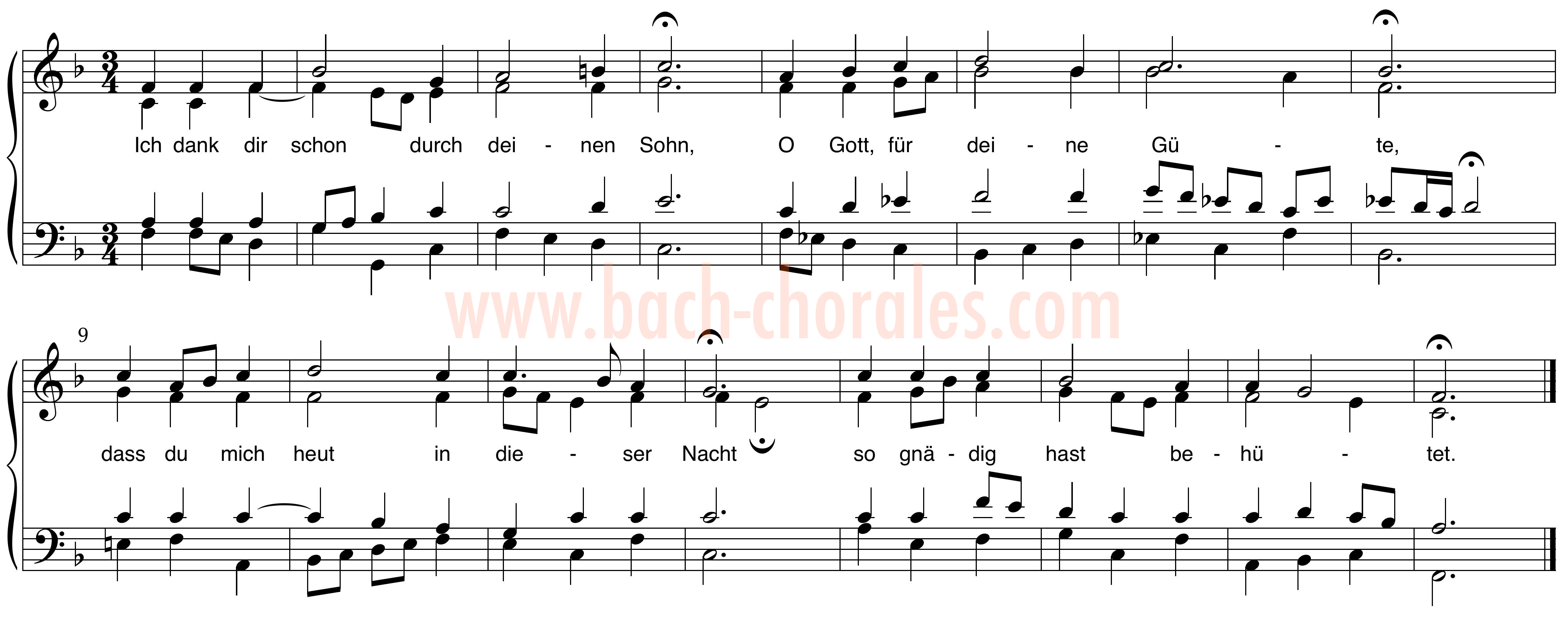 notenbeeld BWV 349 op https://www.bach-chorales.com/