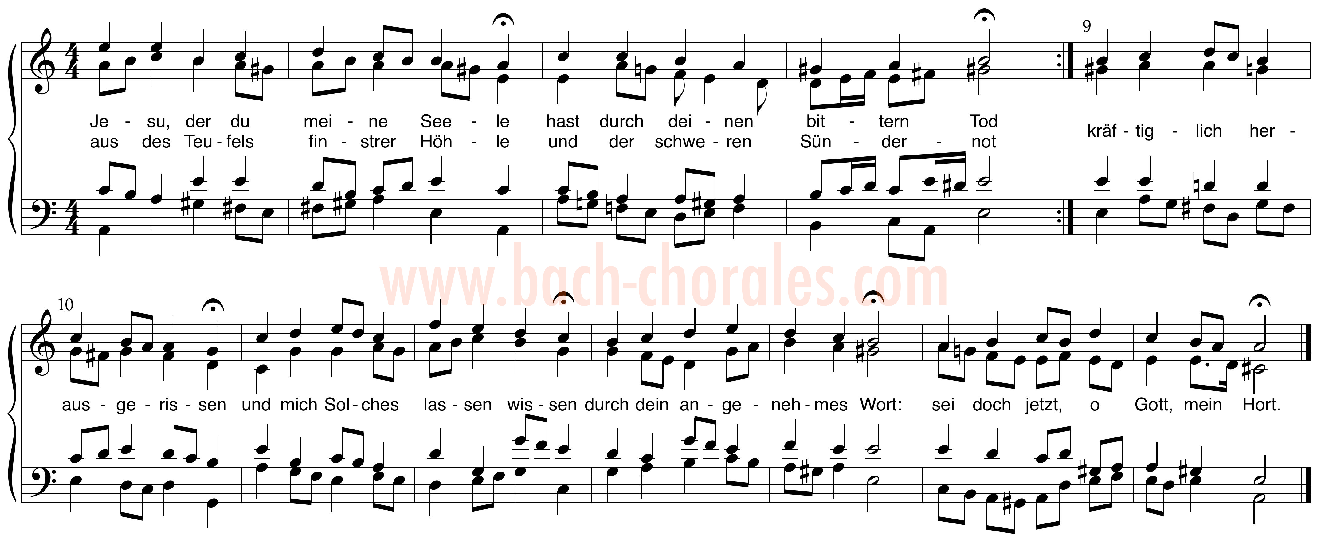notenbeeld BWV 352 op https://www.bach-chorales.com/