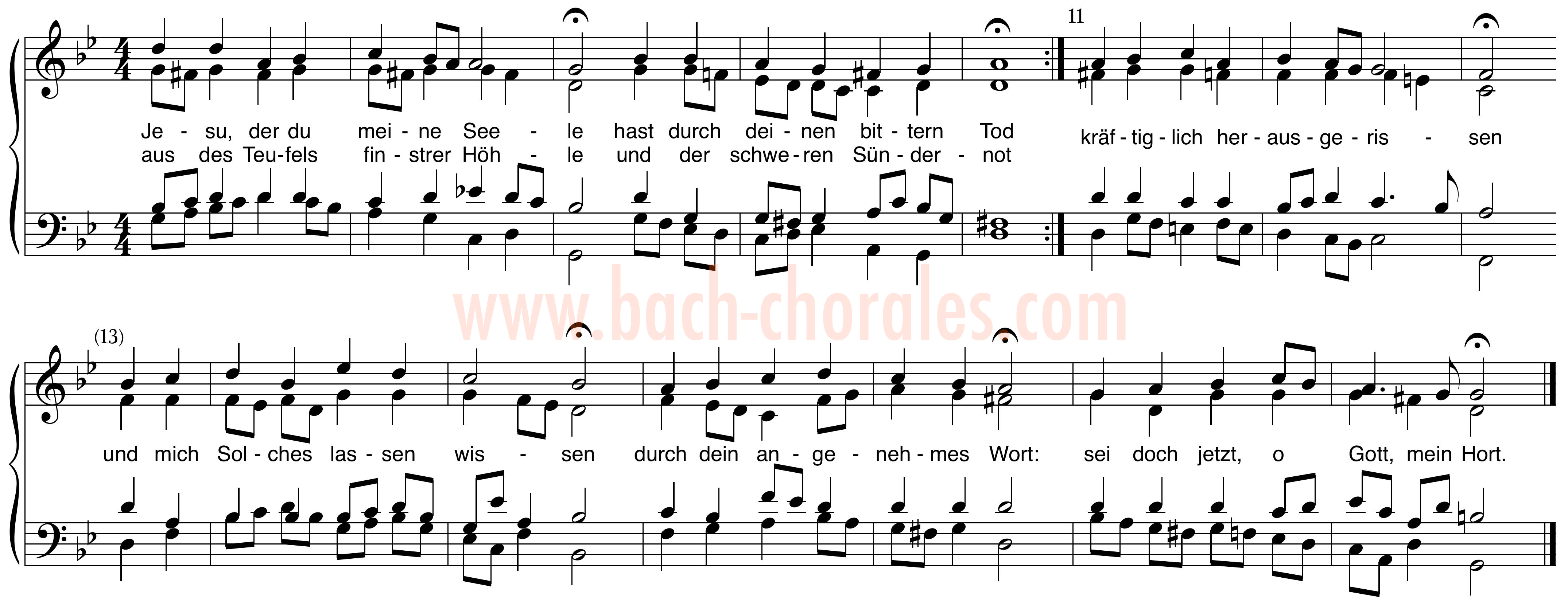 notenbeeld BWV 353 op https://www.bach-chorales.com/