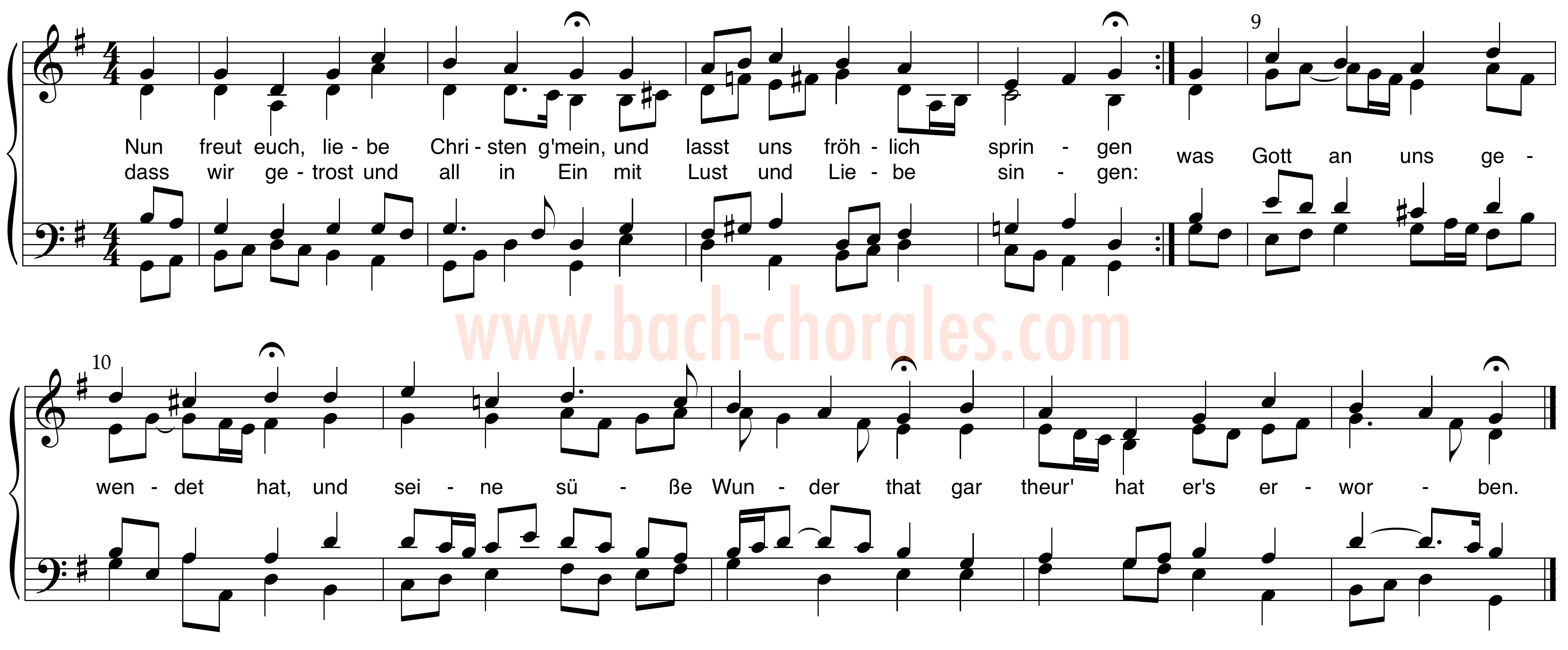 notenbeeld BWV 388 op https://www.bach-chorales.com/