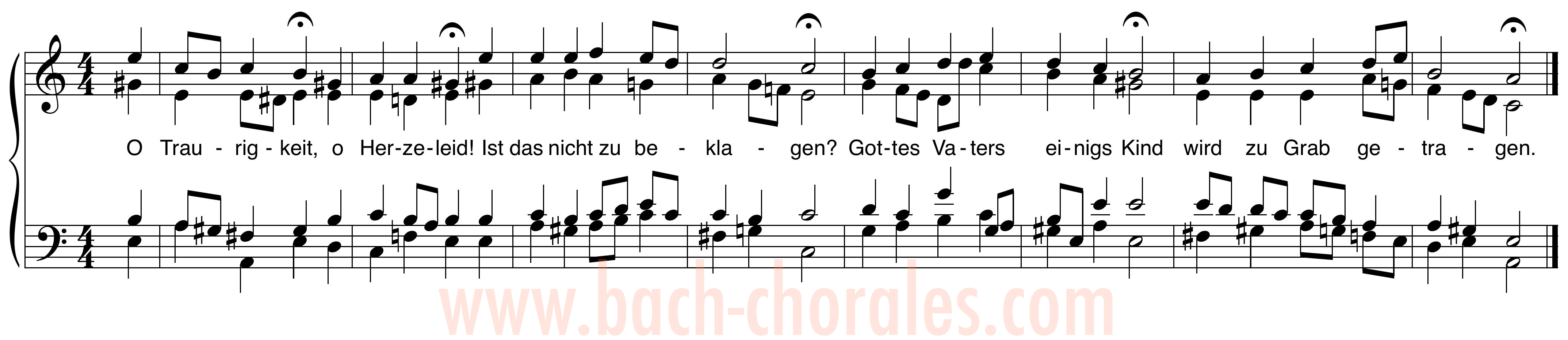 notenbeeld BWV 404 op https://www.bach-chorales.com/