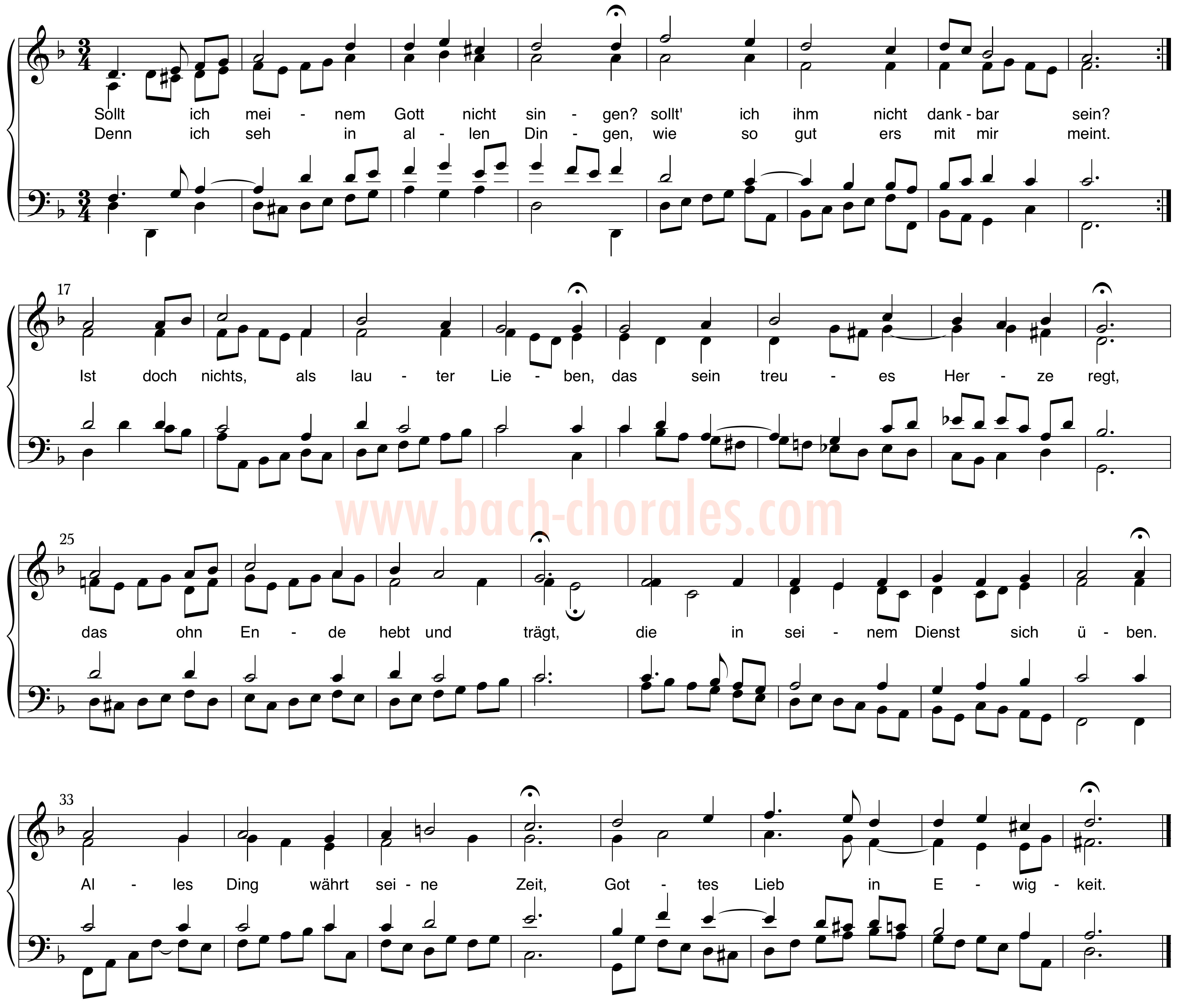notenbeeld BWV 413 op https://www.bach-chorales.com/