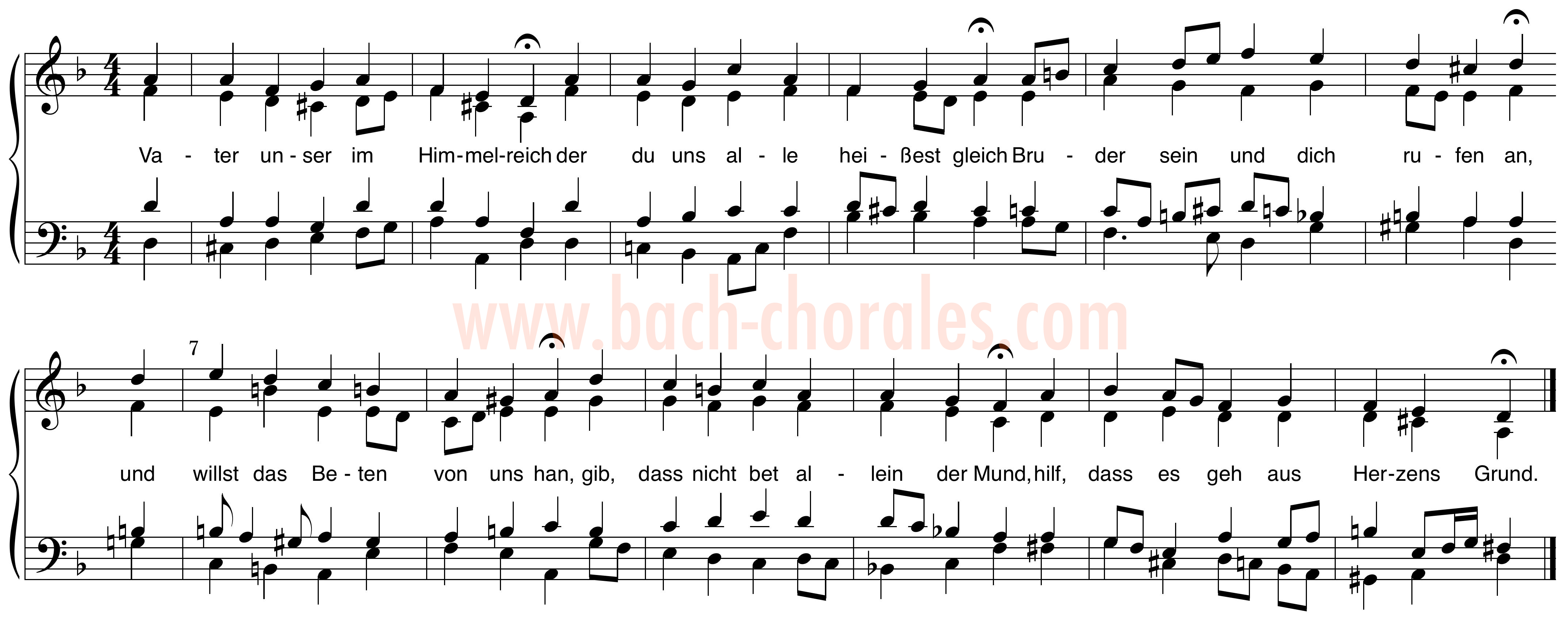 notenbeeld BWV 416 op https://www.bach-chorales.com/