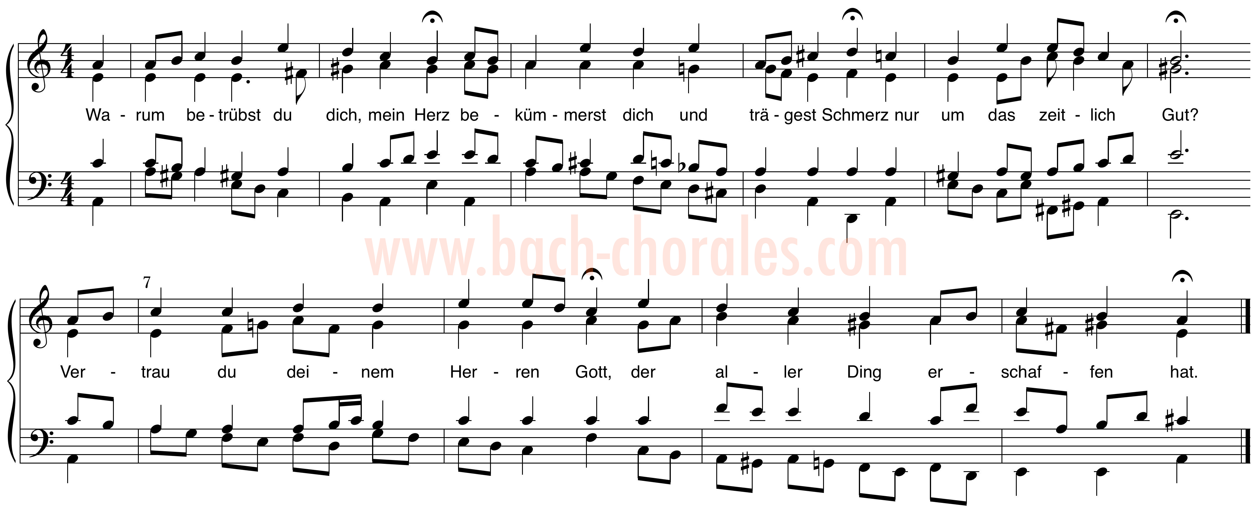 notenbeeld BWV 420 op https://www.bach-chorales.com/