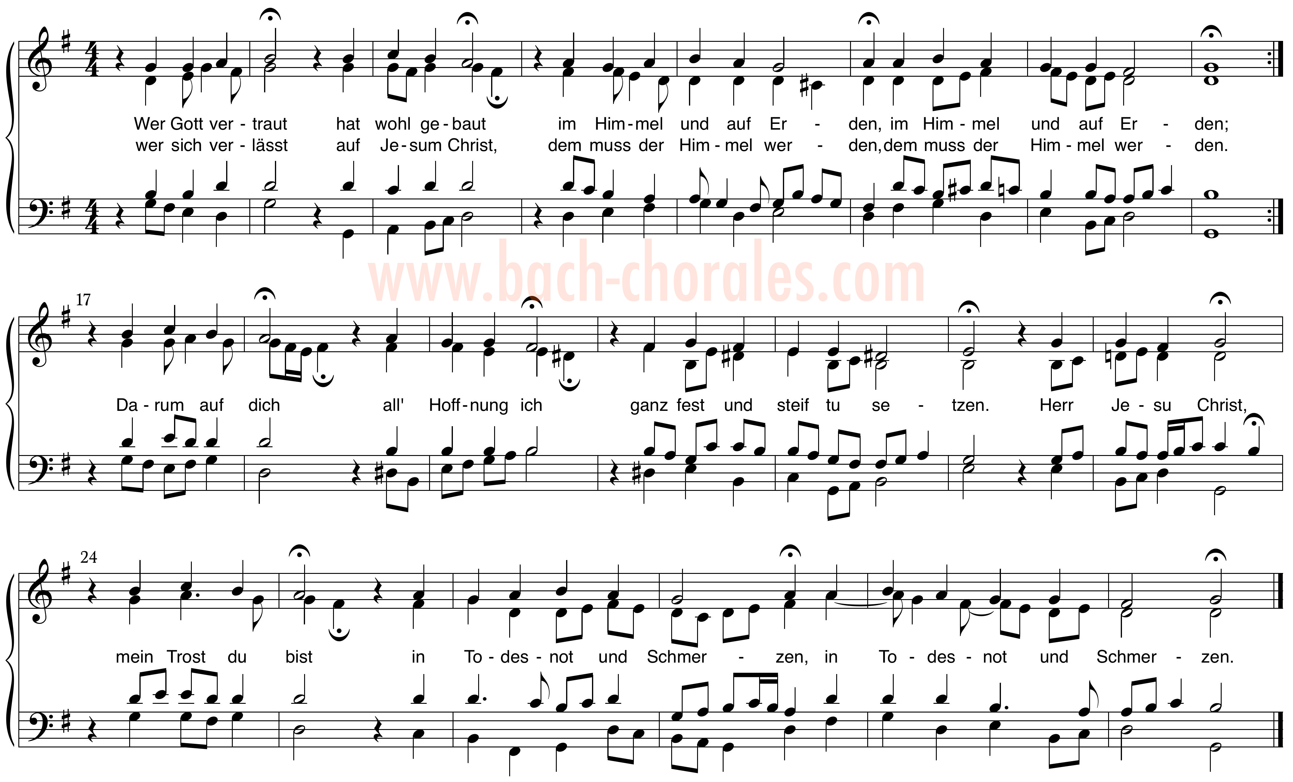 notenbeeld BWV 433 op https://www.bach-chorales.com/