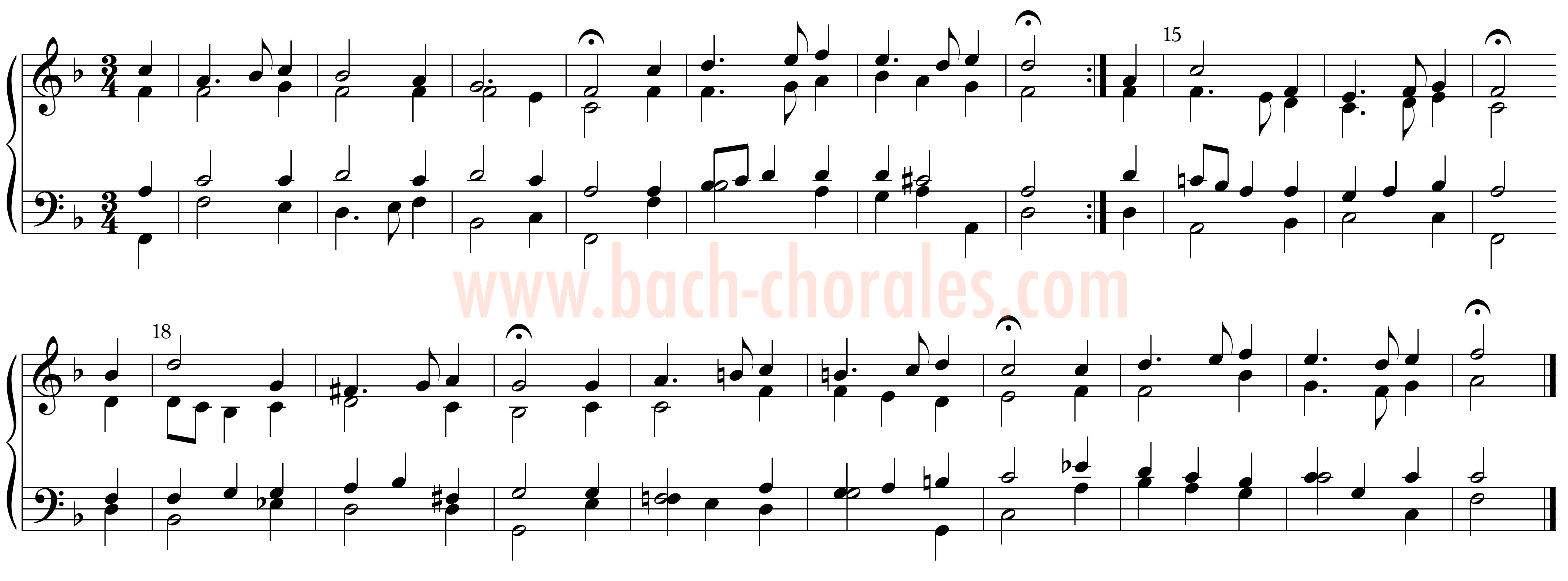 notenbeeld BWV 441 op https://www.bach-chorales.com/